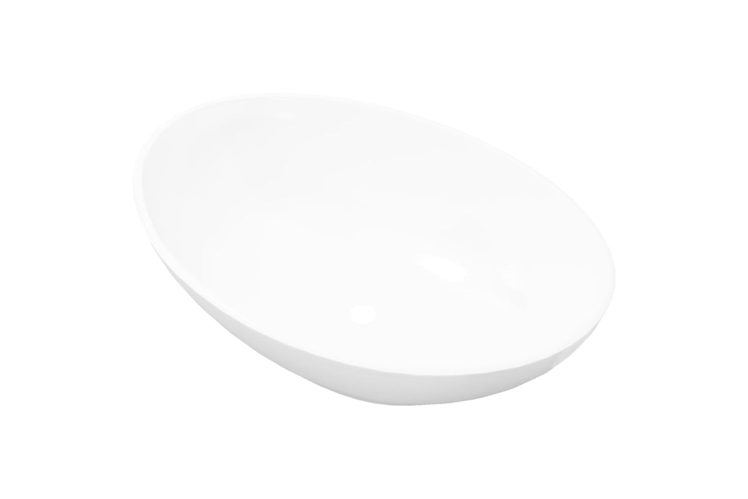 vidaXL 140674 Luxury Ceramic Basin Oval-shaped Sink White 40 X 33cm