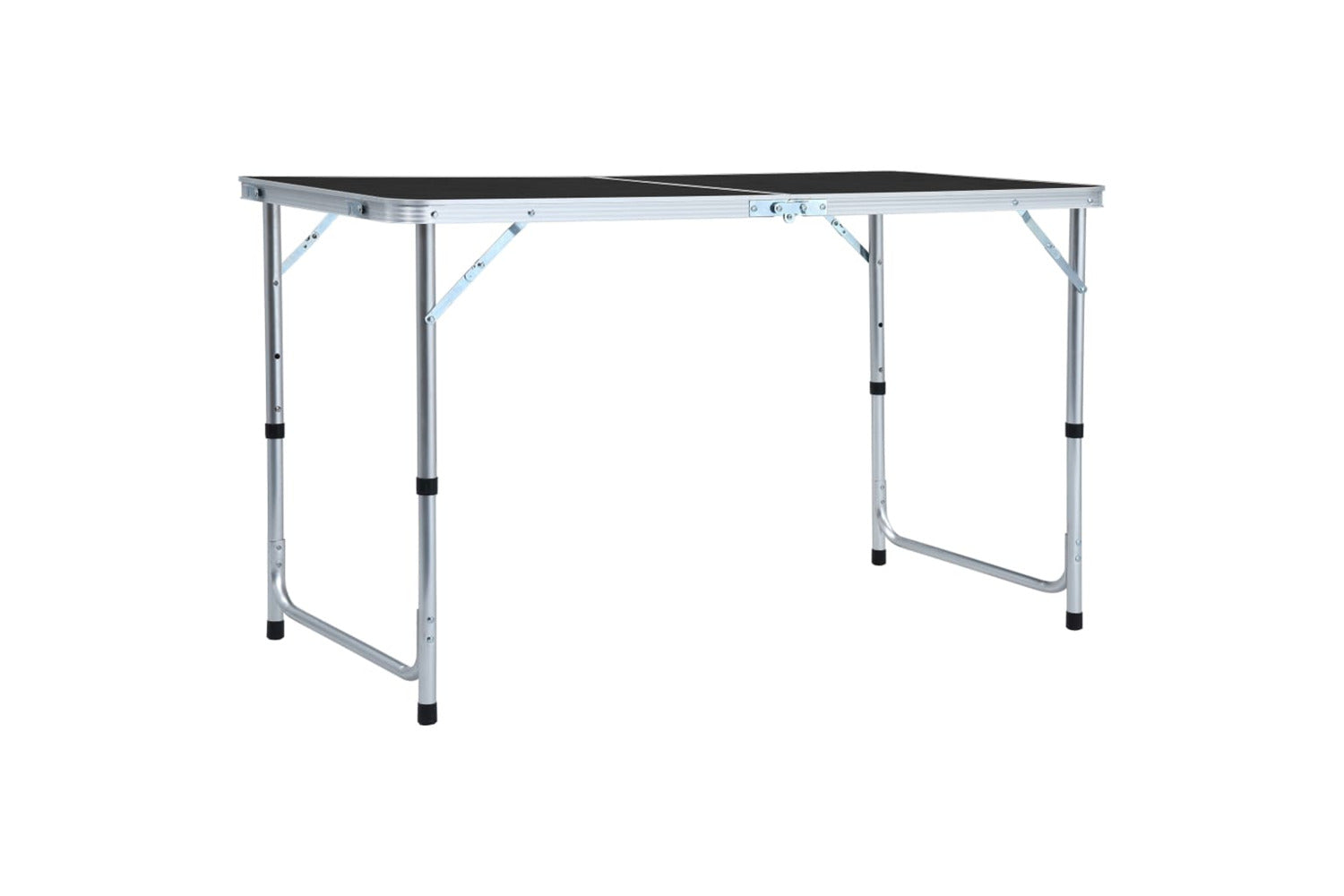 vidaXL 48173 Foldable Camping Table Grey Aluminium 120x60cm-2