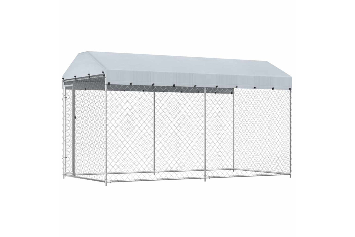 Vidaxl Outdoor Dog Kennel With Canopy Top 382x192x225 Cm