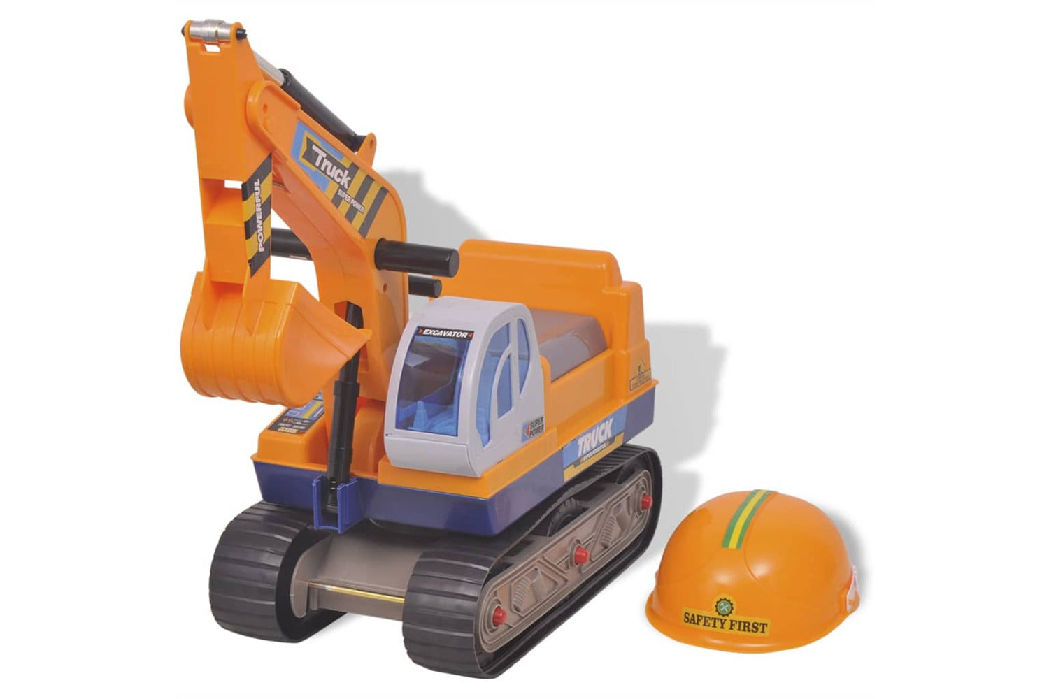 Vidaxl 100089 Ride-on Excavator Plastic | Yellow-2