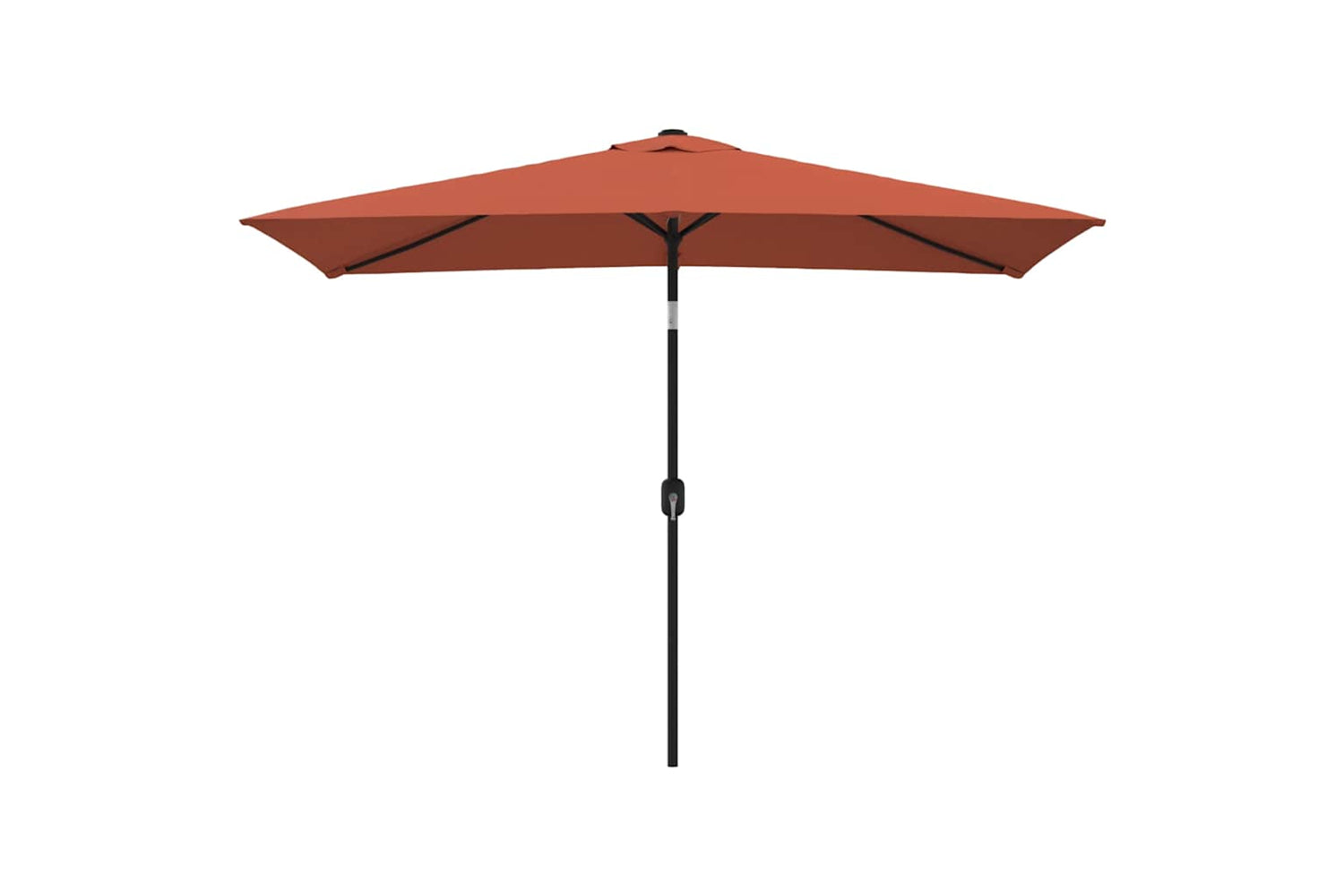 Vidaxl Garden Parasol With Metal Pole 300x200 Cm Terracotta