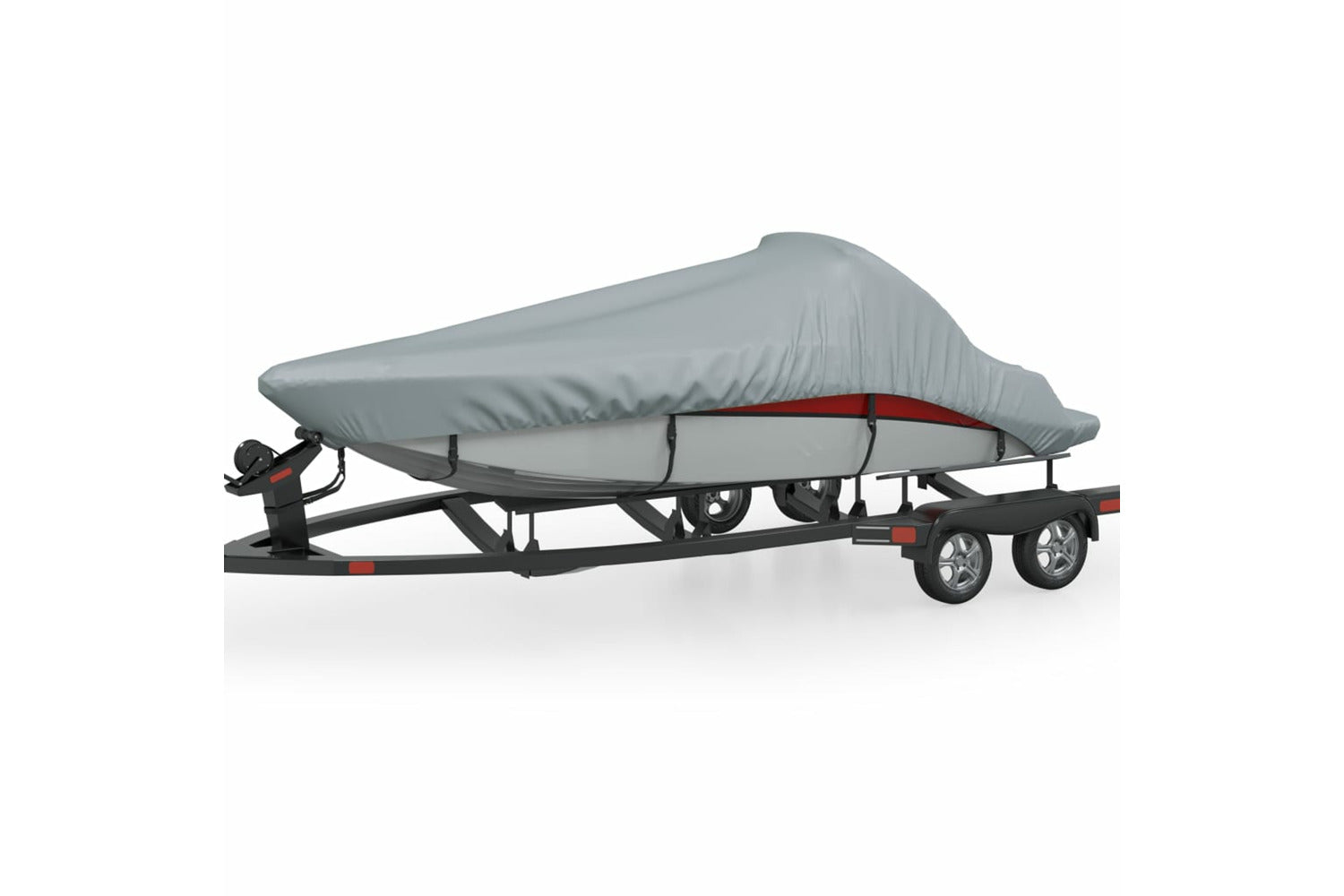 vidaXL 90426 Boat Cover Grey Length 427-488cm Width 173cm-2