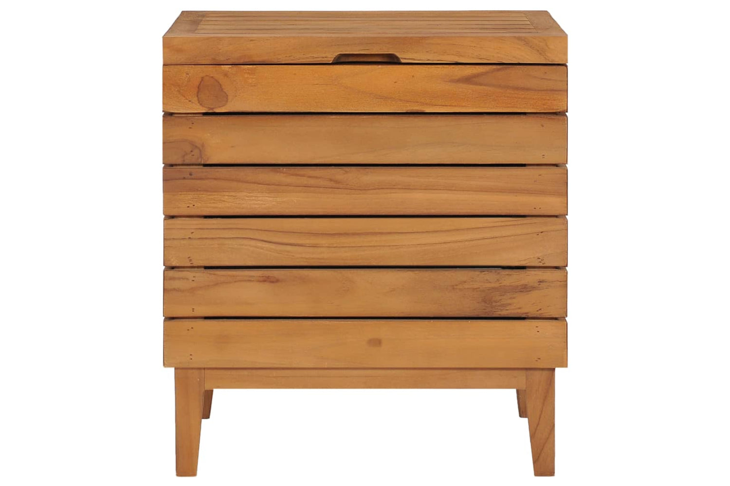vidaXL 289075 Laundry Basket 40x30x45cm Solid Teak Wood-2