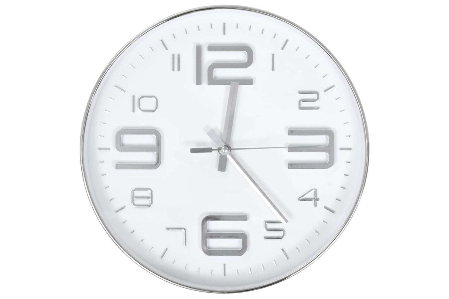 Vidaxl 50632 Wall Clock 30 cm | Silver