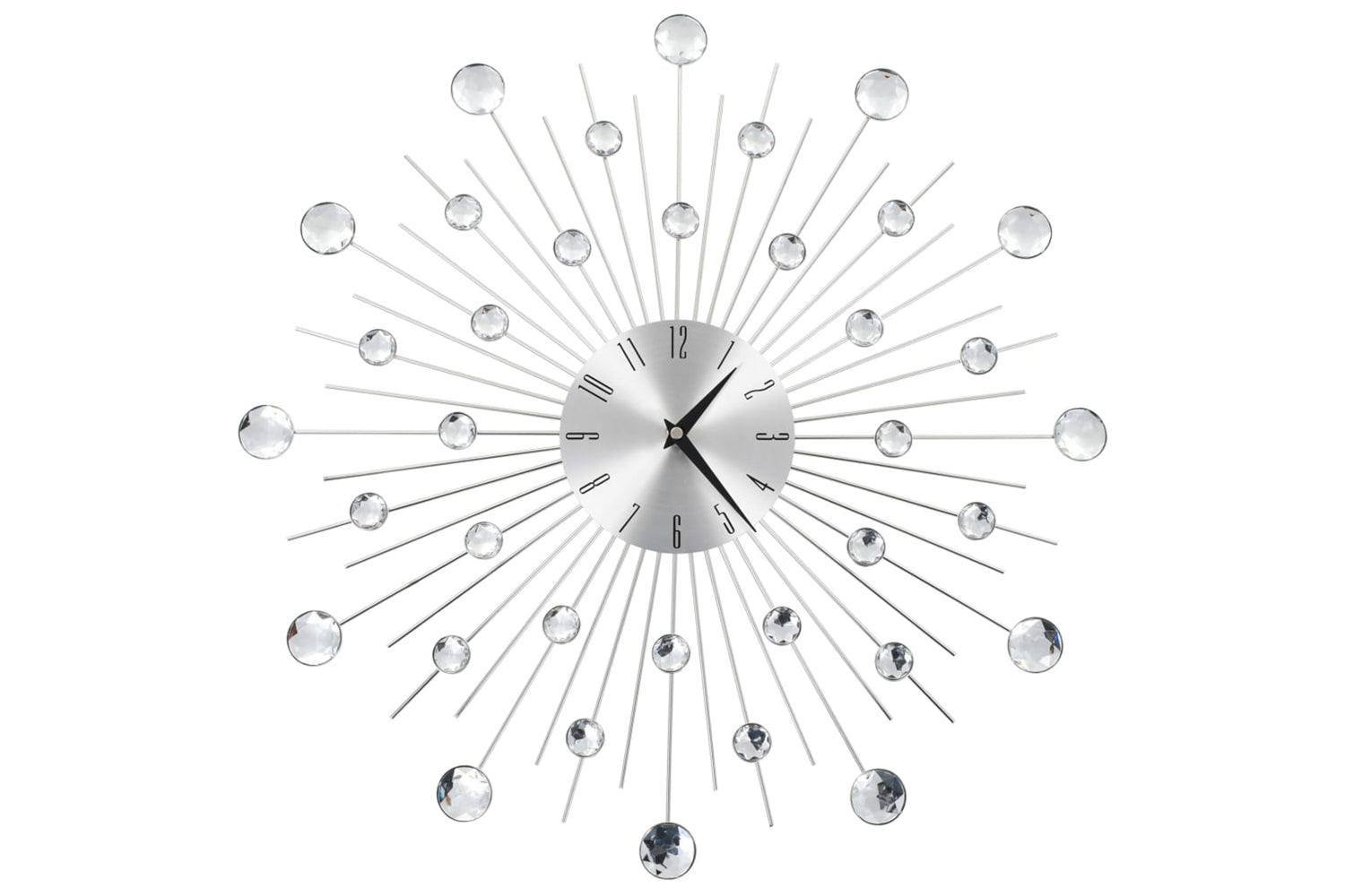 Vidaxl 50642 Wall Clock Modern Design 50 cm | Silver