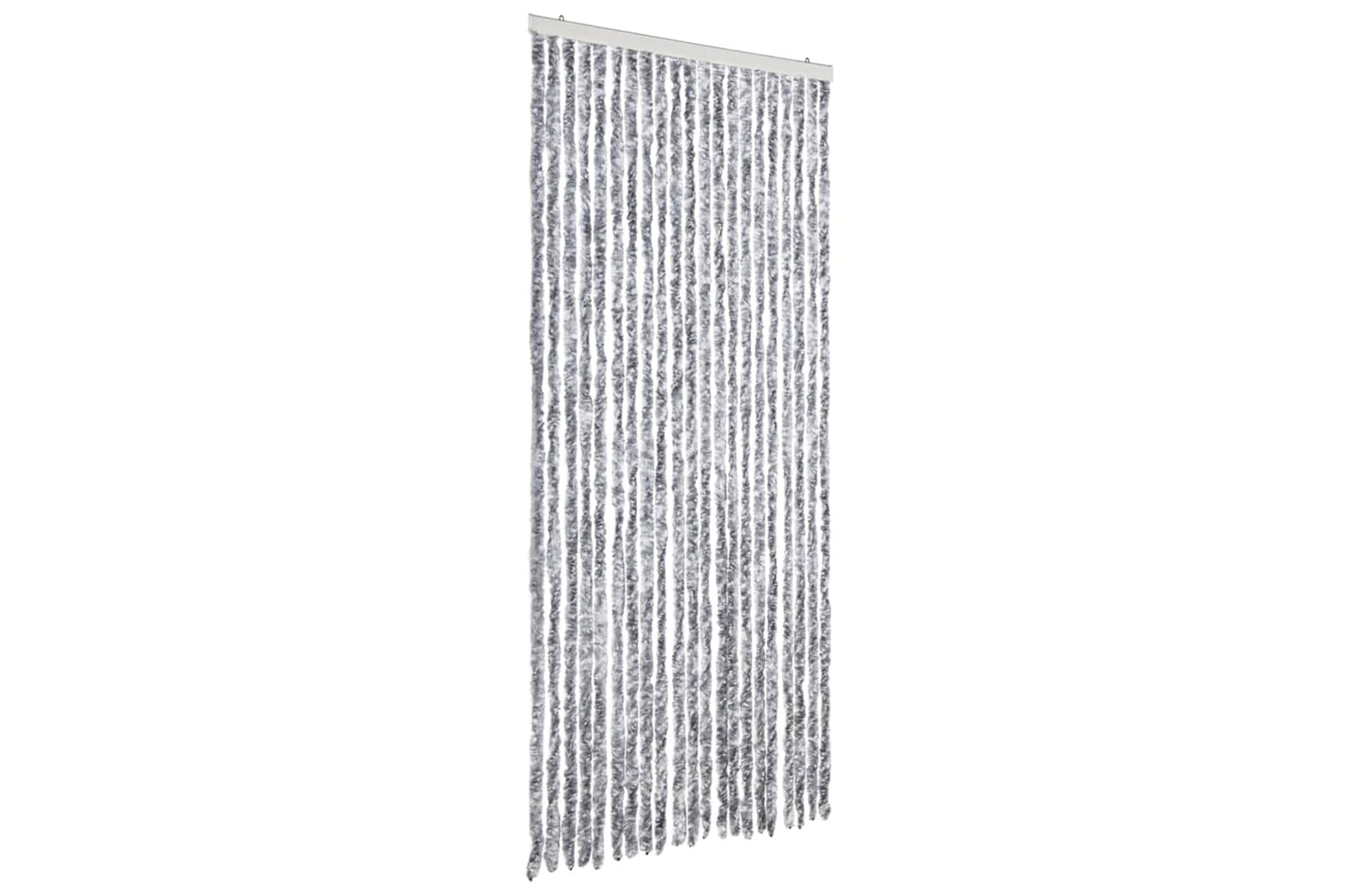 vidaXL Insect Curtain White And Grey 90x220cm Chenille