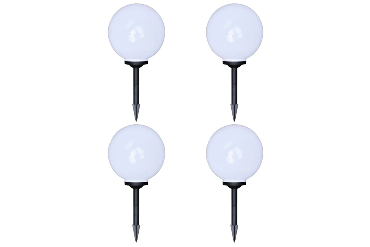 vidaXL 277116 Outdoor Pathway Lamps 4 Pcs Led 30cm With Ground Spike