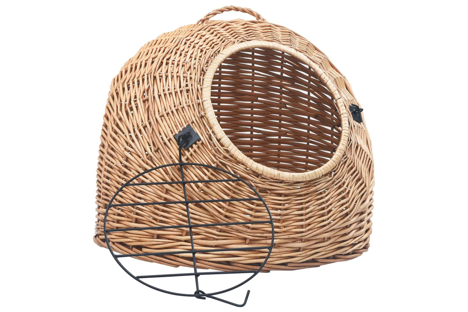 vidaXL 170907 Cat Transporter 45x35x35cm Natural Willow