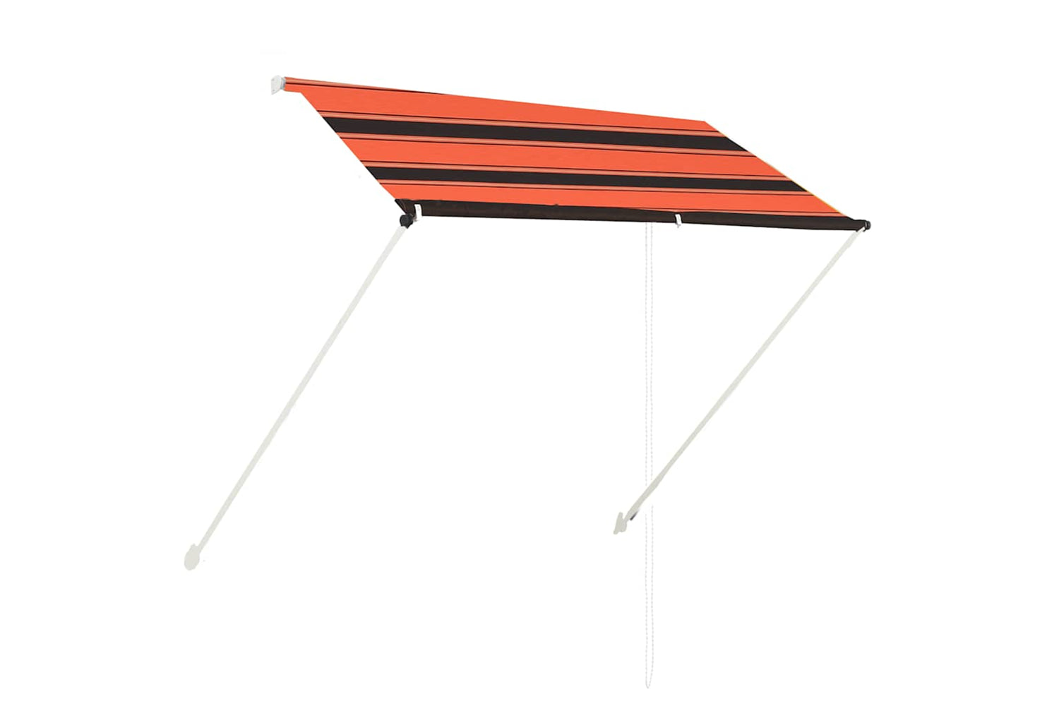 vidaXL 145895 Retractable Awning 200x150cm Orange And Brown