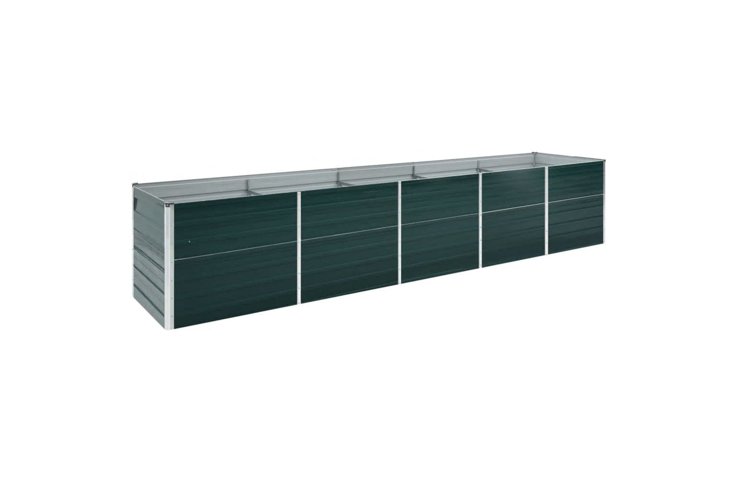 vidaXL 47061 Garden Raised Bed Galvanised Steel 400x80x77cm Green