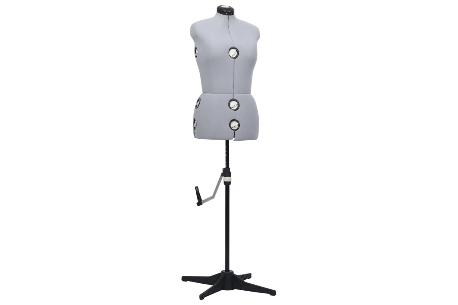 Vidaxl 288486 Adjustable Dress Form Female Grey M Size 40-46