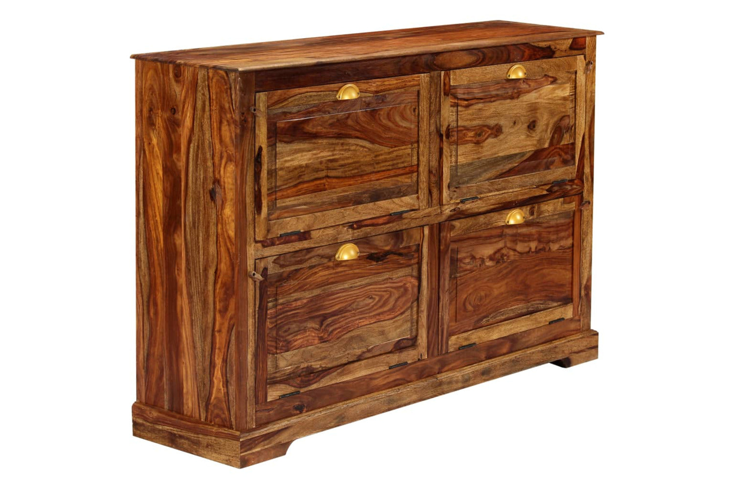 vidaXL 248107 Shoe Cabinet 140x35x90cm Solid Sheesham Wood