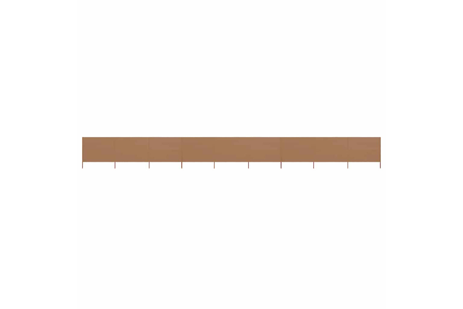 vidaXL 47201 9-panel Wind Screen Fabric 1200x160cm Taupe