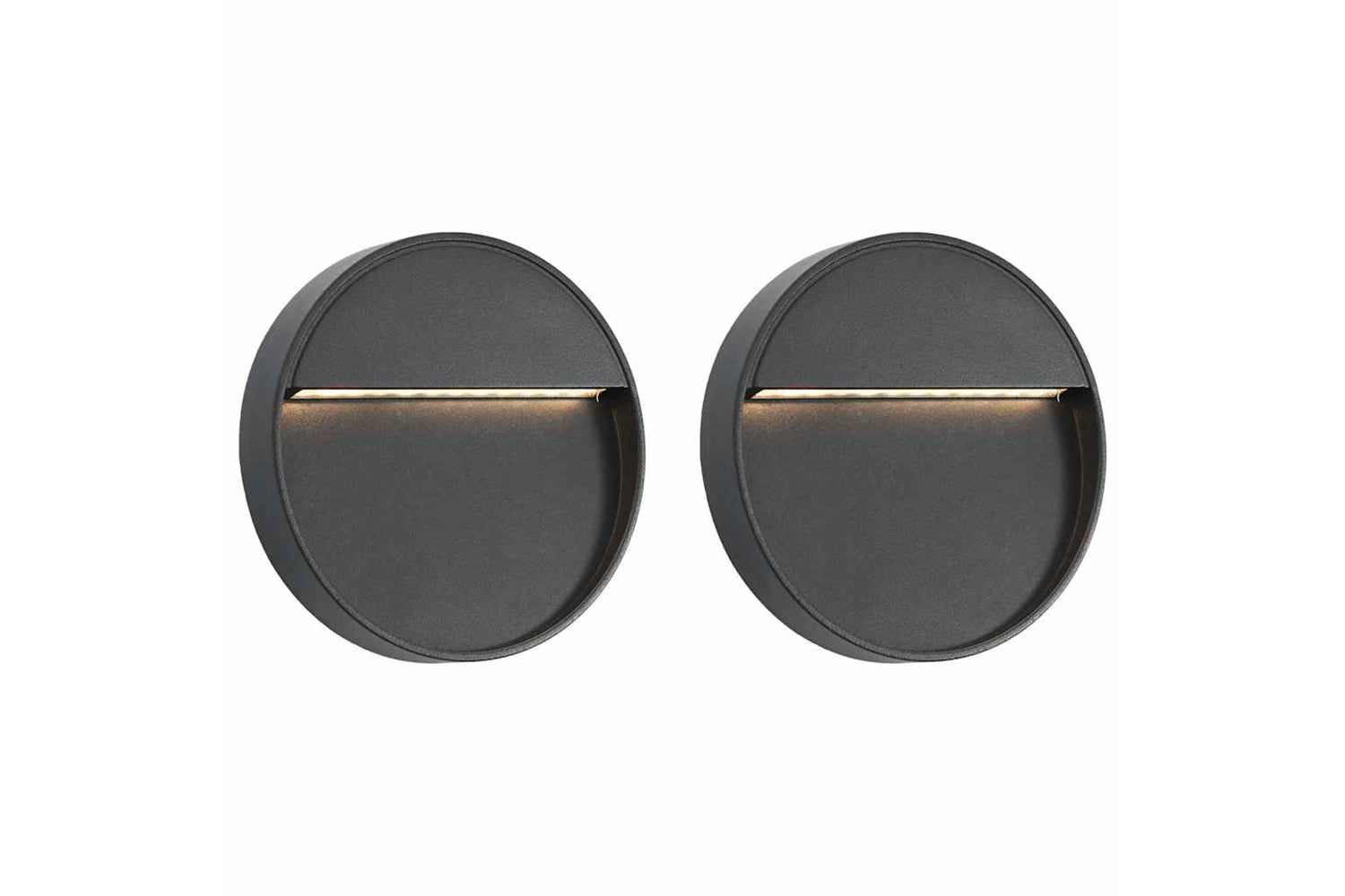 Vidaxl 45658 Outdoor Led Wall Lights 2 Pcs 3 W Black Round