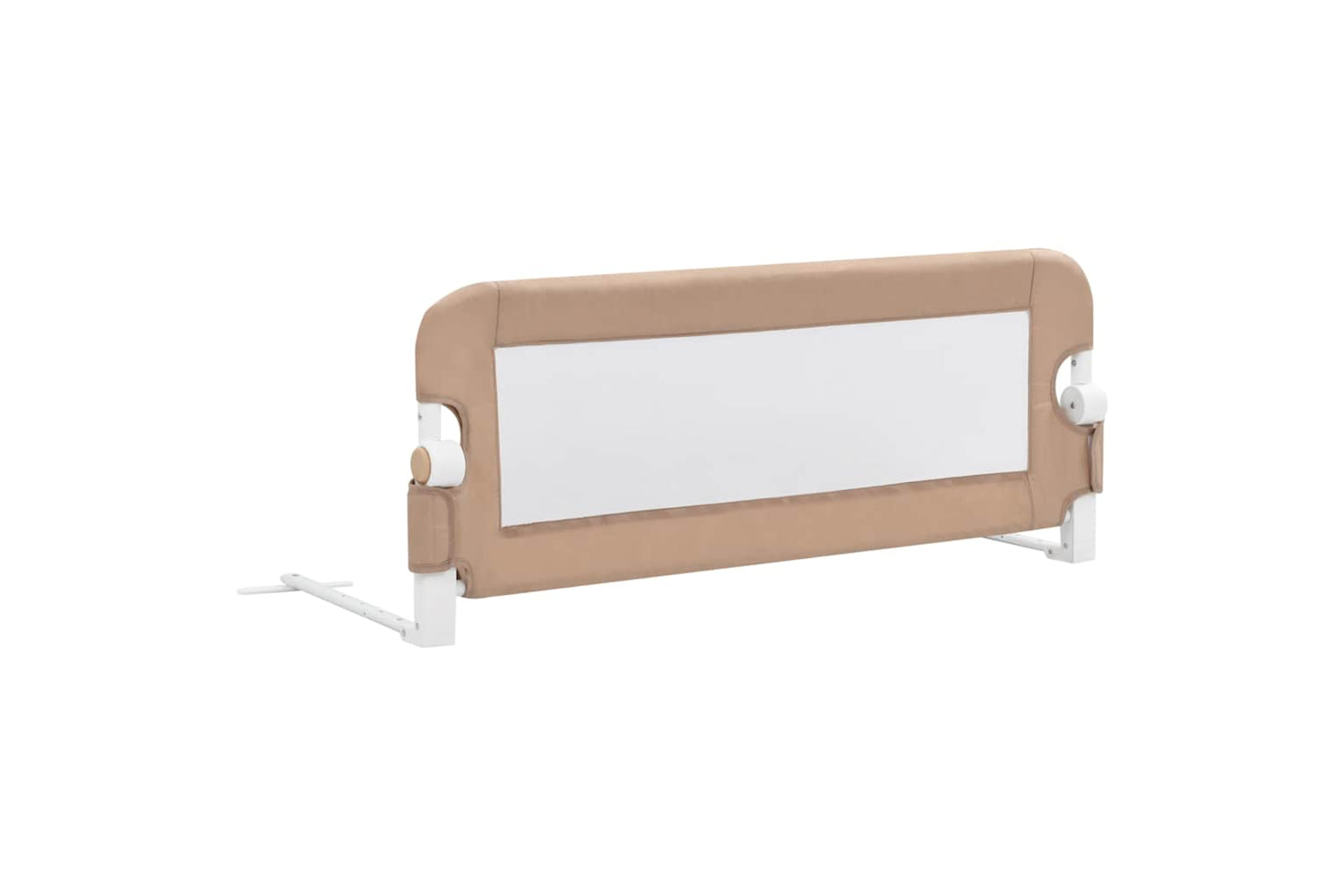 Vidaxl Toddler Safety Bed Rail Taupe 102x42 Cm Polyester