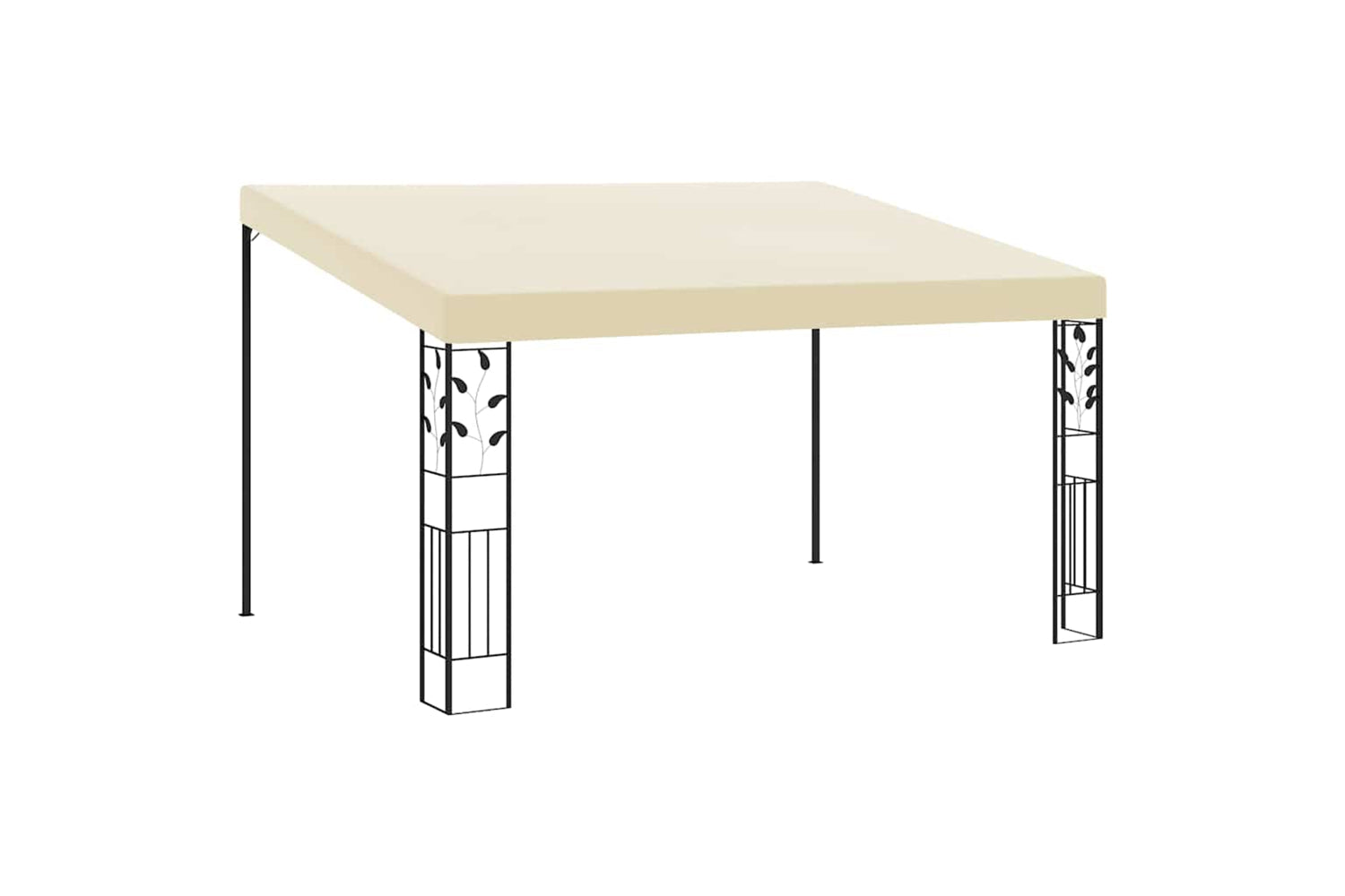 Vidaxl 47998 Wall-mounted Gazebo 4x3x2.5 M Cream