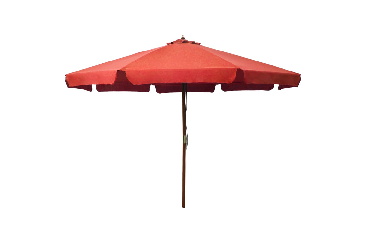 vidaXL 47217 Outdoor Parasol With Wooden Pole 330cm Terracotta