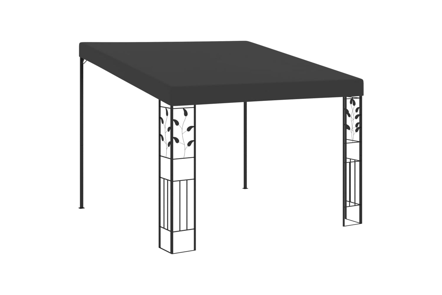 Vidaxl 48000 Wall-mounted Gazebo 3x3x2.5 M Anthracite