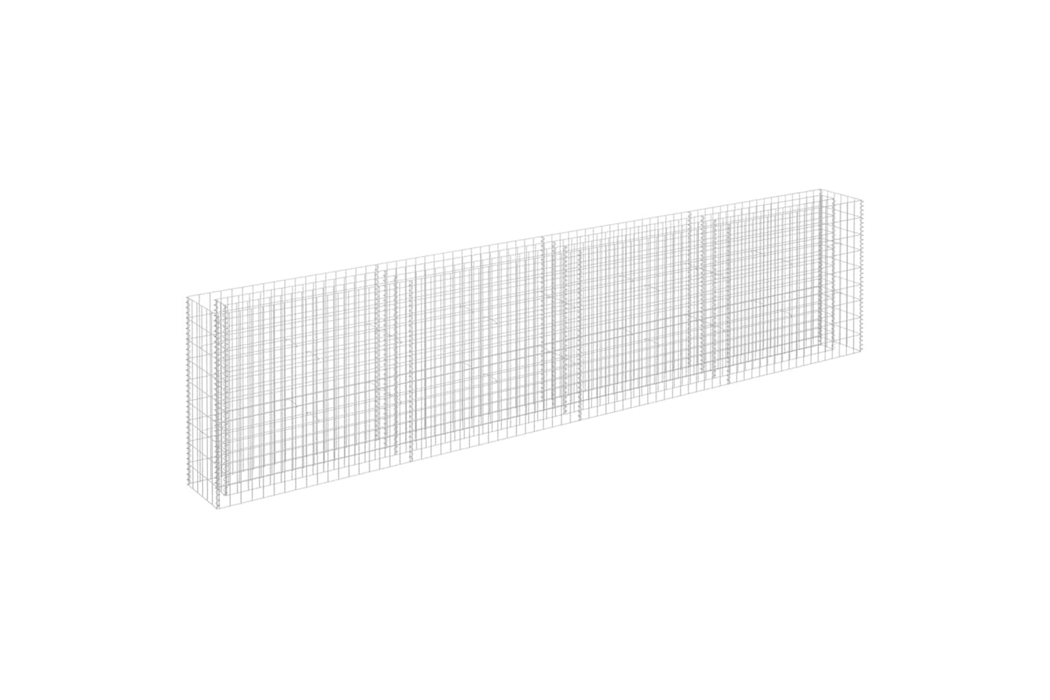 vidaXL 145643 Gabion Raised Bed Galvanised Steel 360x30x90cm