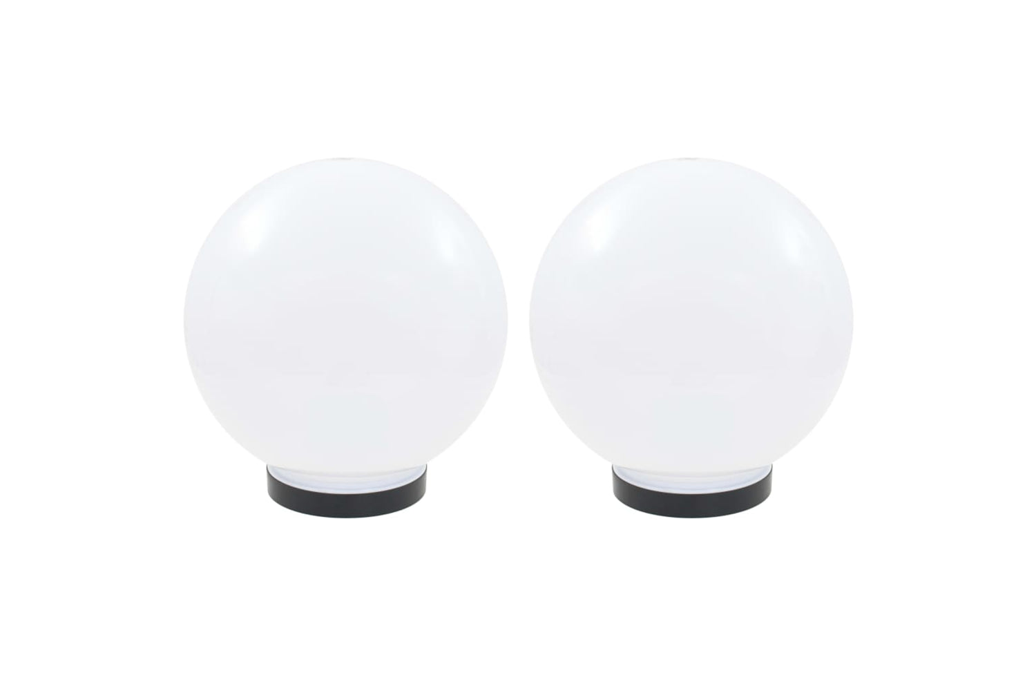 vidaXL 50655 Led Bowl Lamps 2 Pcs Spherical 25cm Pmma