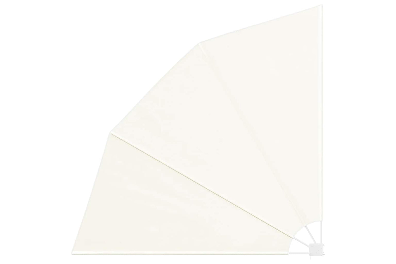 vidaXL 41576 Collapsible Balcony Side Awning Cream 210x210cm