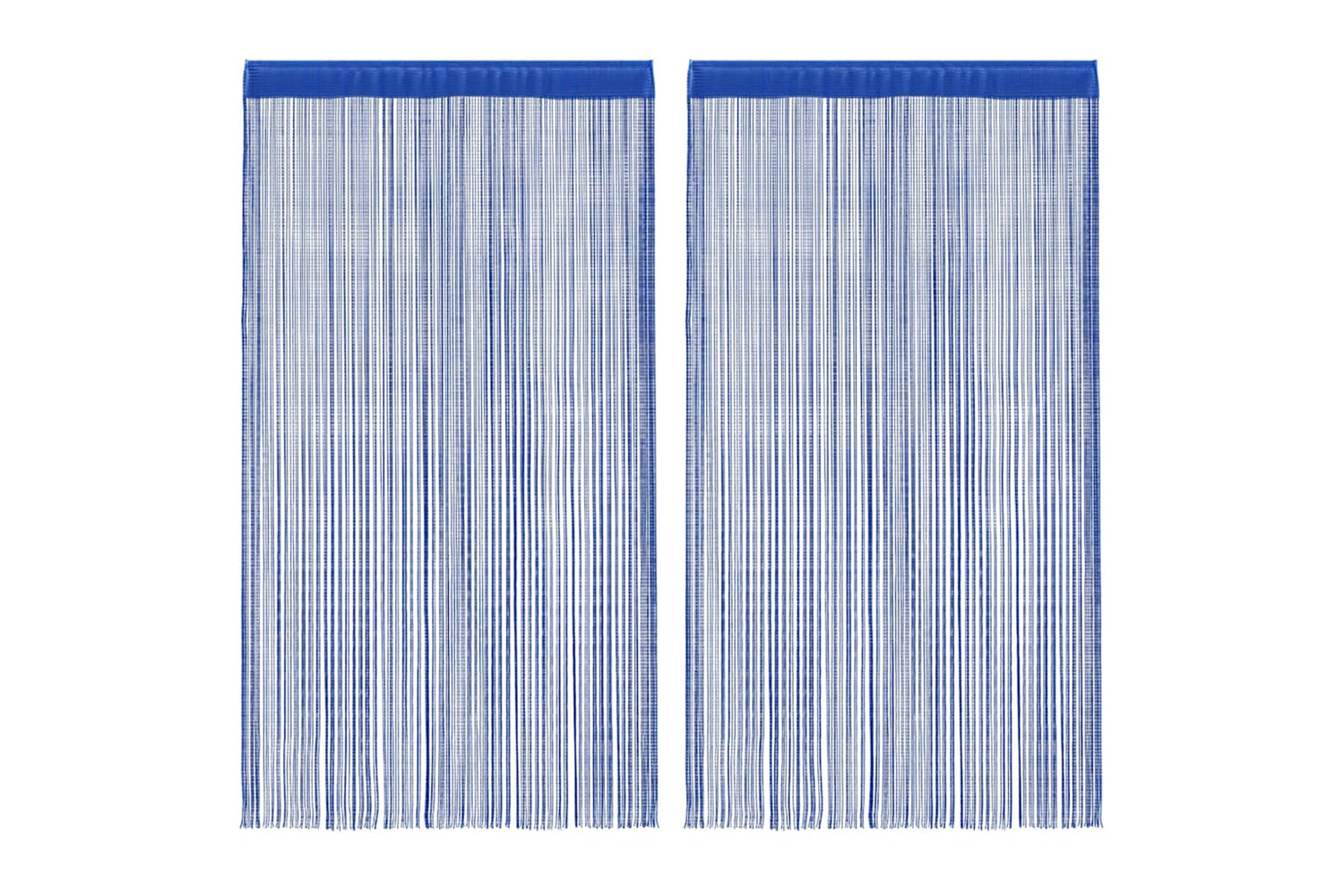 vidaXL 132406 String Curtains 2 Pcs 100x250cm Blue