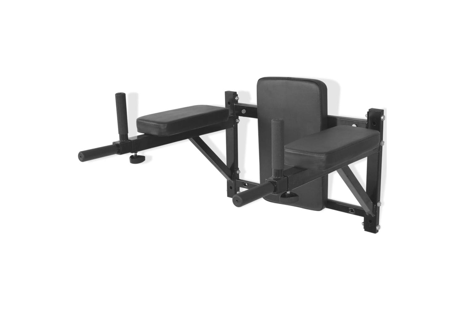 Vidaxl 91368 Wall-mounted Fitness Dip Station Black-2
