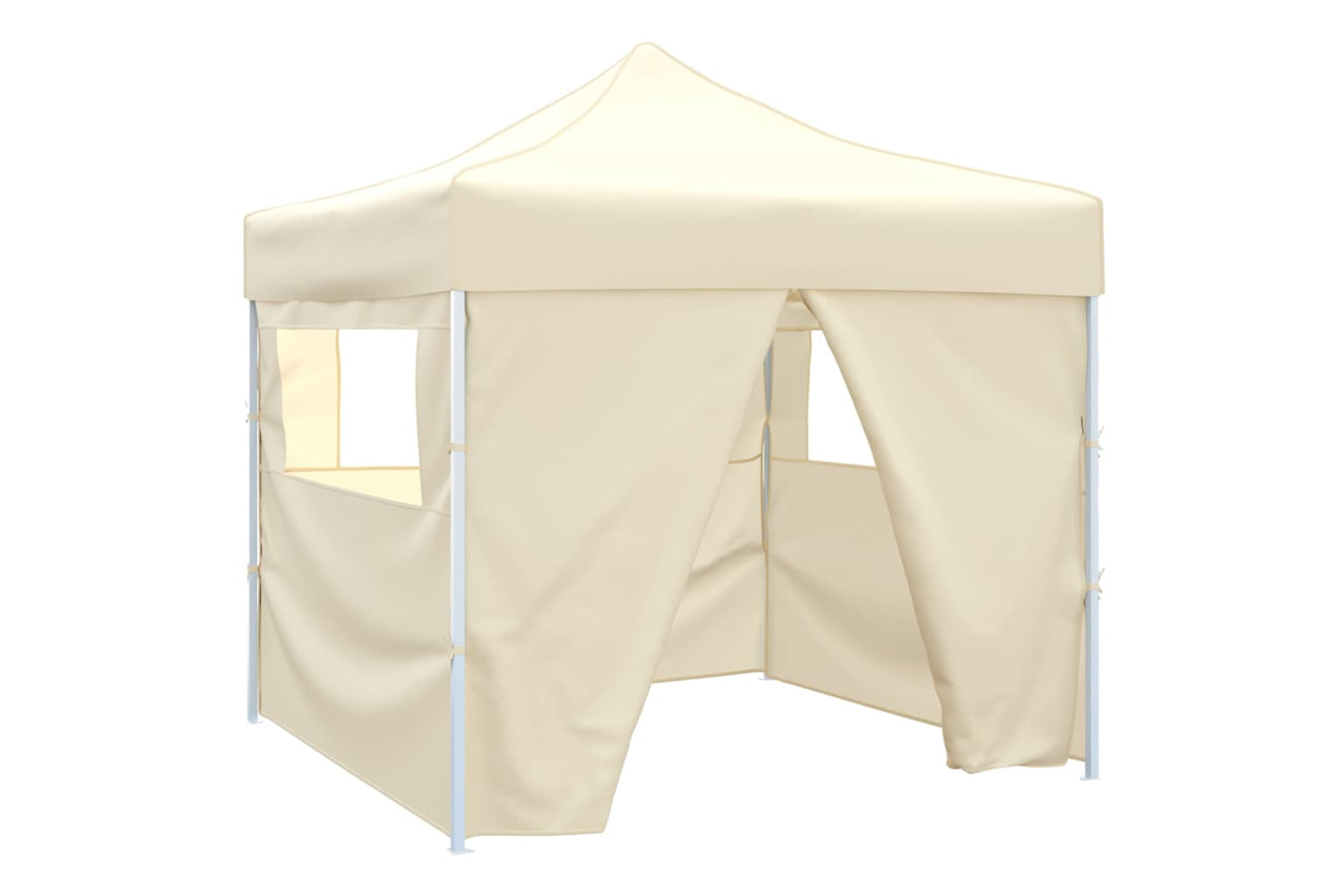 Vidaxl Foldable Tent 3x3 M With 4 Walls Cream