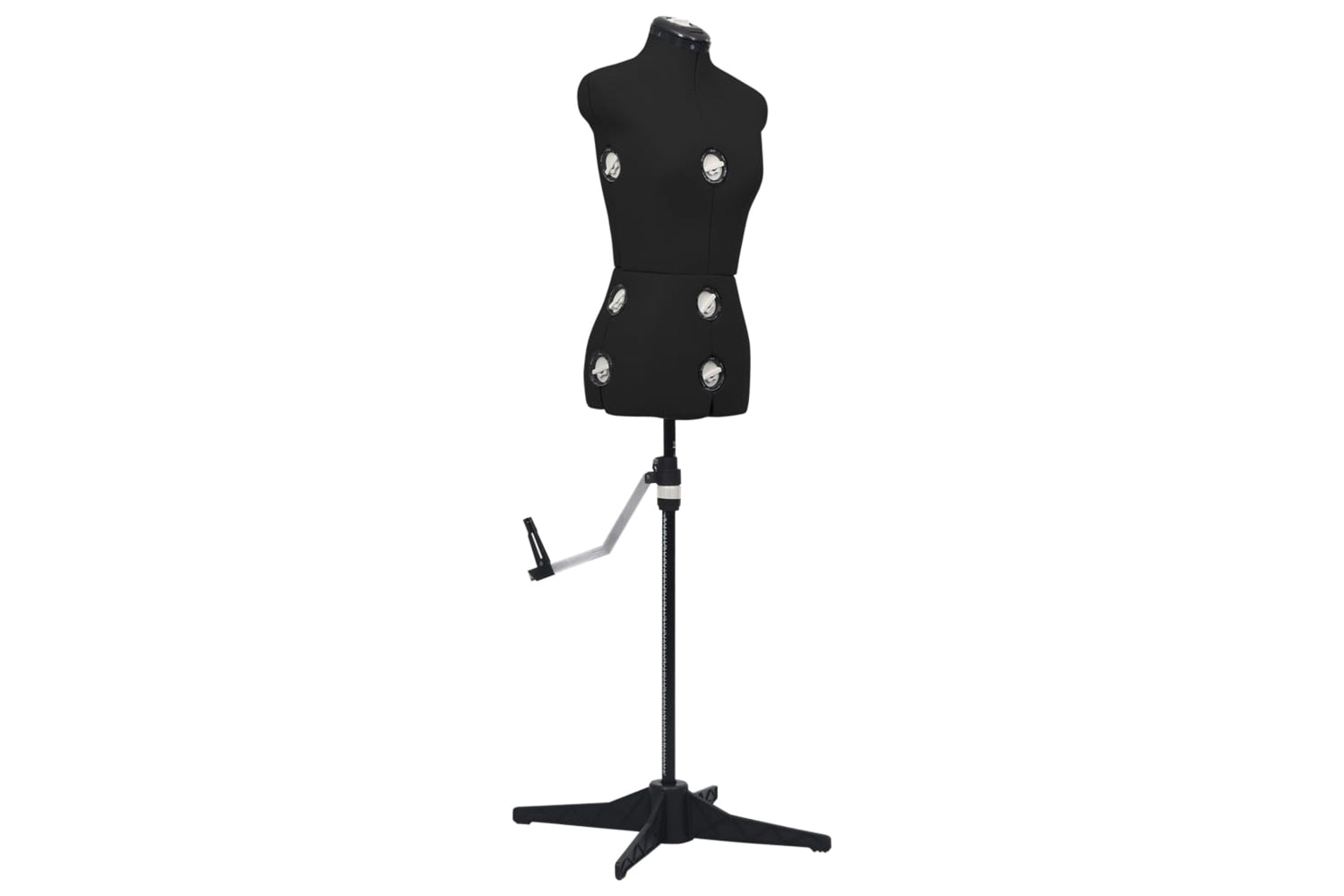 Vidaxl 288485 Adjustable Dress Form Female Black S Size 33-40