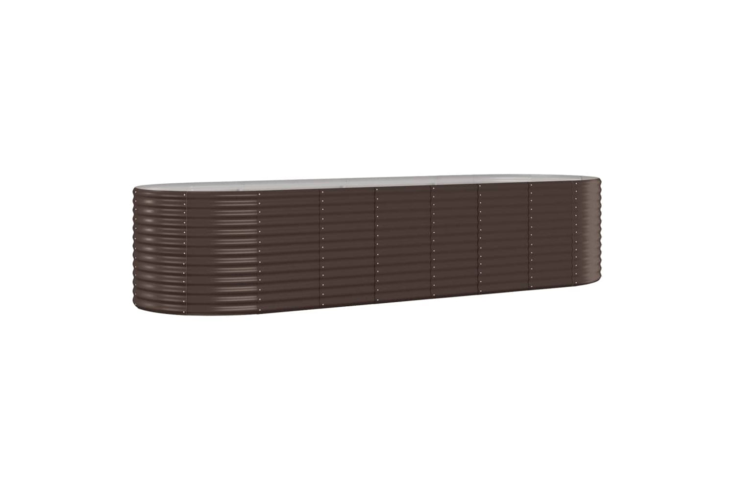 vidaXL 319070 Garden Raised Bed Powder-coated Steel 322x100x68cm Brown