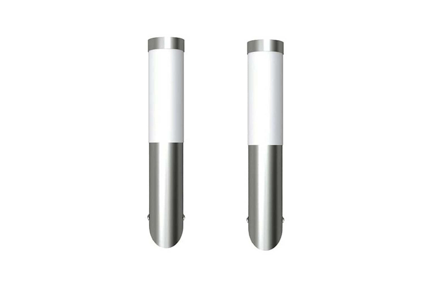 Vidaxl Outdoor Wall Lights 2 Pcs Stainless Steel