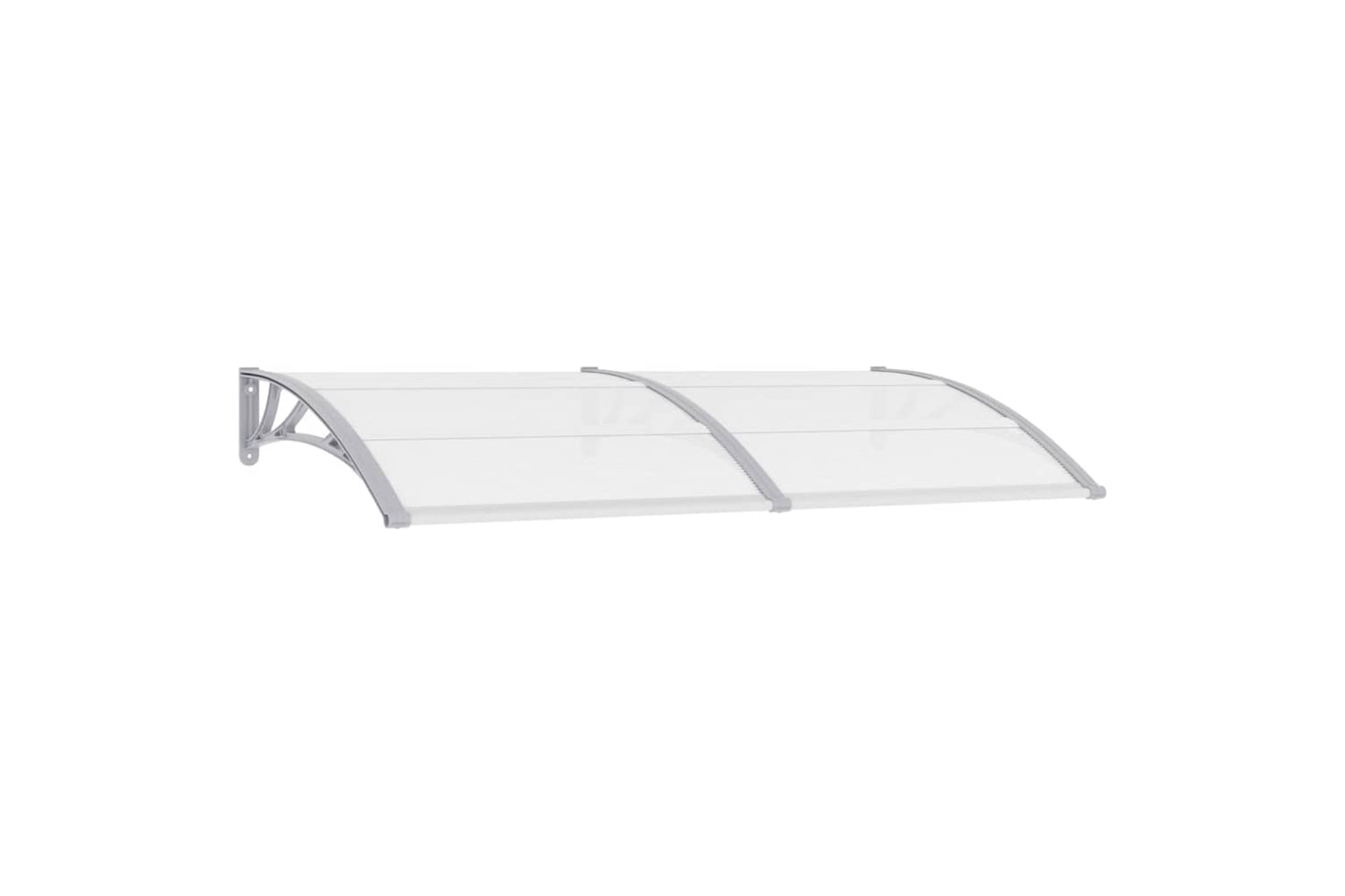 vidaXL 144820 Door Canopy Grey And Transparent 200x80cm Pc
