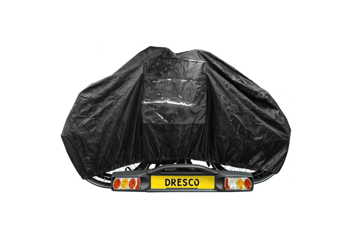Dresco 439367 Elastic Bicycle Cover For 2 Bikes Black-2