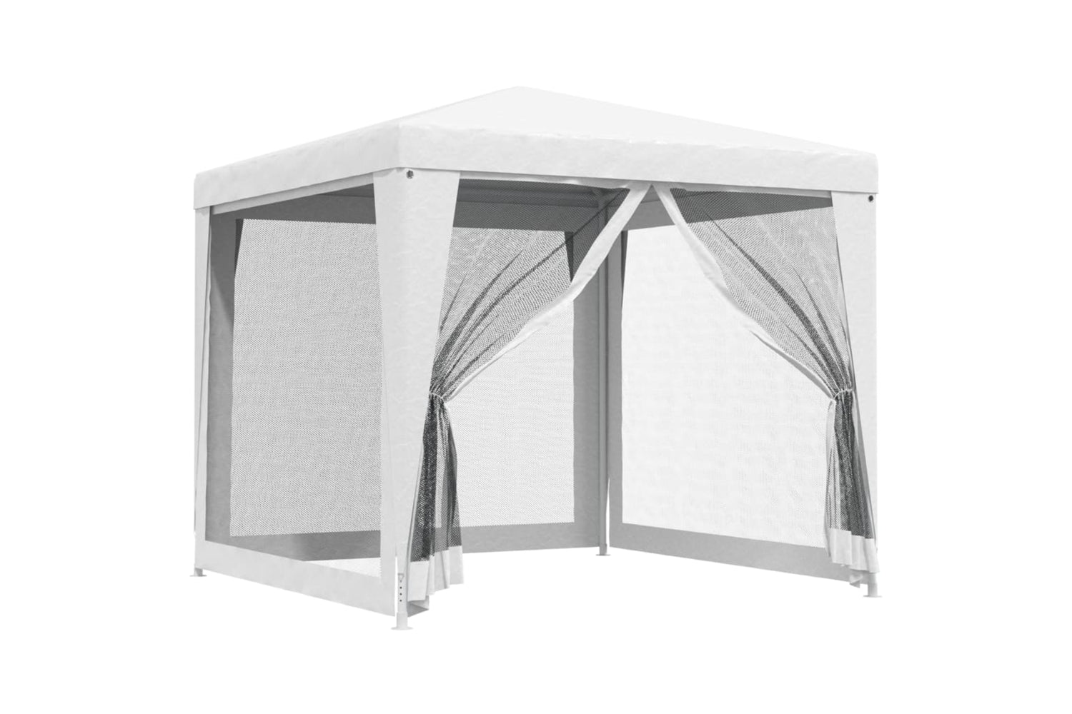 Vidaxl 48521 Party Tent With 4 Mesh Sidewalls 2.5x2.5 M White