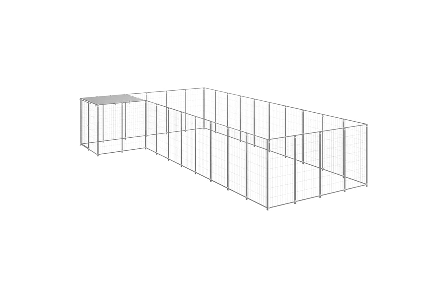 Vidaxl 3082244 Dog Kennel Silver 13.31 M2 Steel