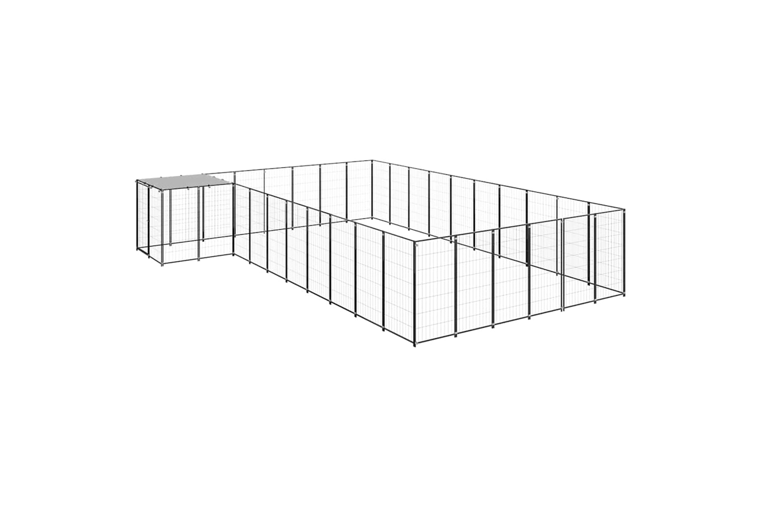 Vidaxl 3082239 Dog Kennel Black 19.36 M2 Steel