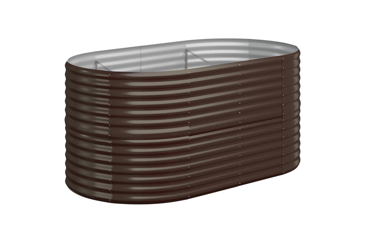 vidaXL 318950 Garden Raised Bed Powder-coated Steel 152x80x68cm Brown