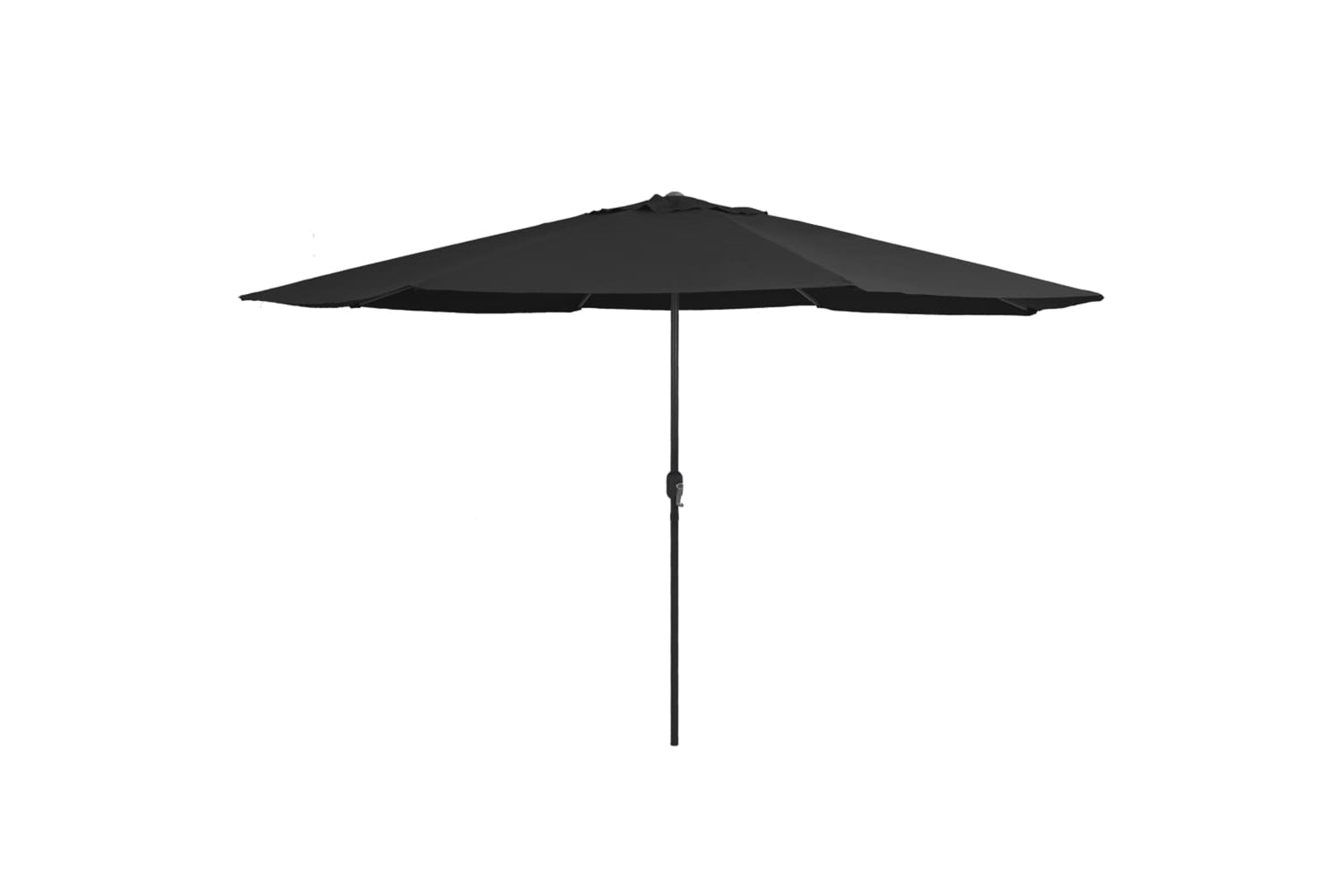 vidaXL Outdoor Parasol With Metal Pole 390cm Black