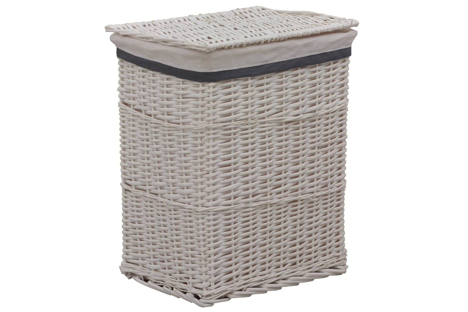 Vidaxl 286978 Laundry Basket White Willow