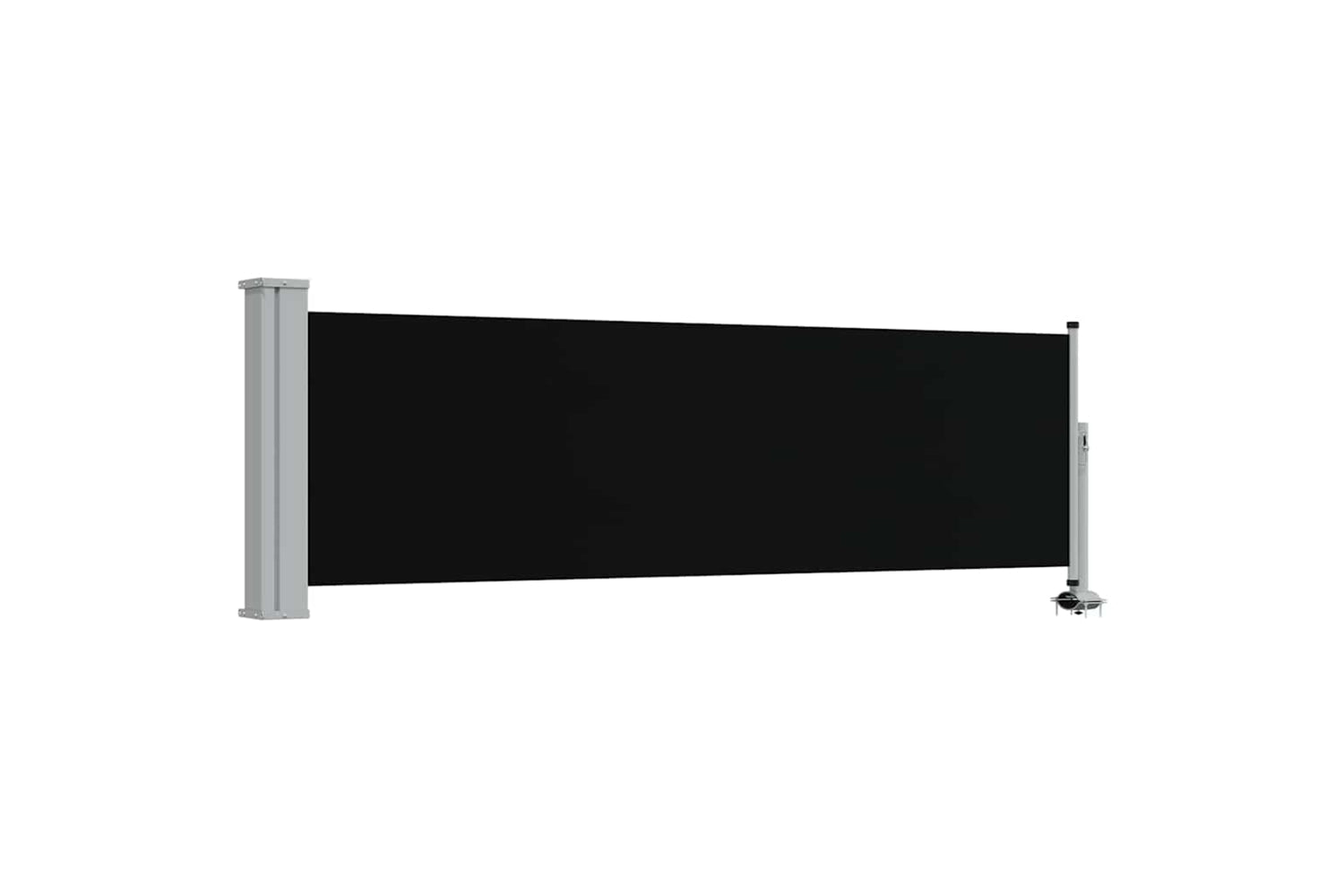 vidaXL 48358 Patio Retractable Side Awning 80x300cm Black