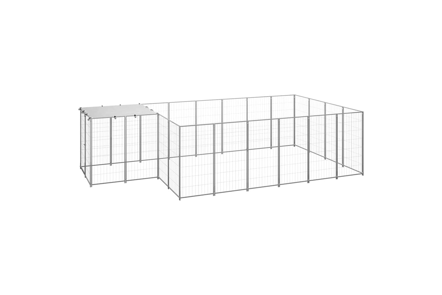 Vidaxl 3082209 Dog Kennel Silver 8.47 M2 Steel