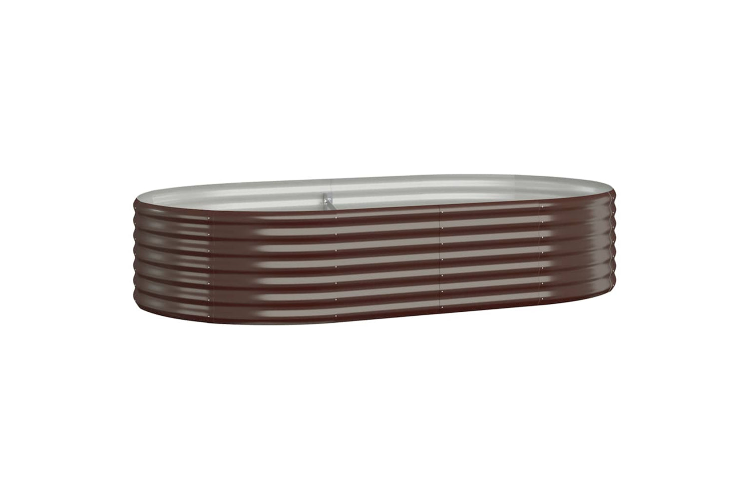 vidaXL 318990 Garden Raised Bed Powder-coated Steel 175x100x36cm Brown