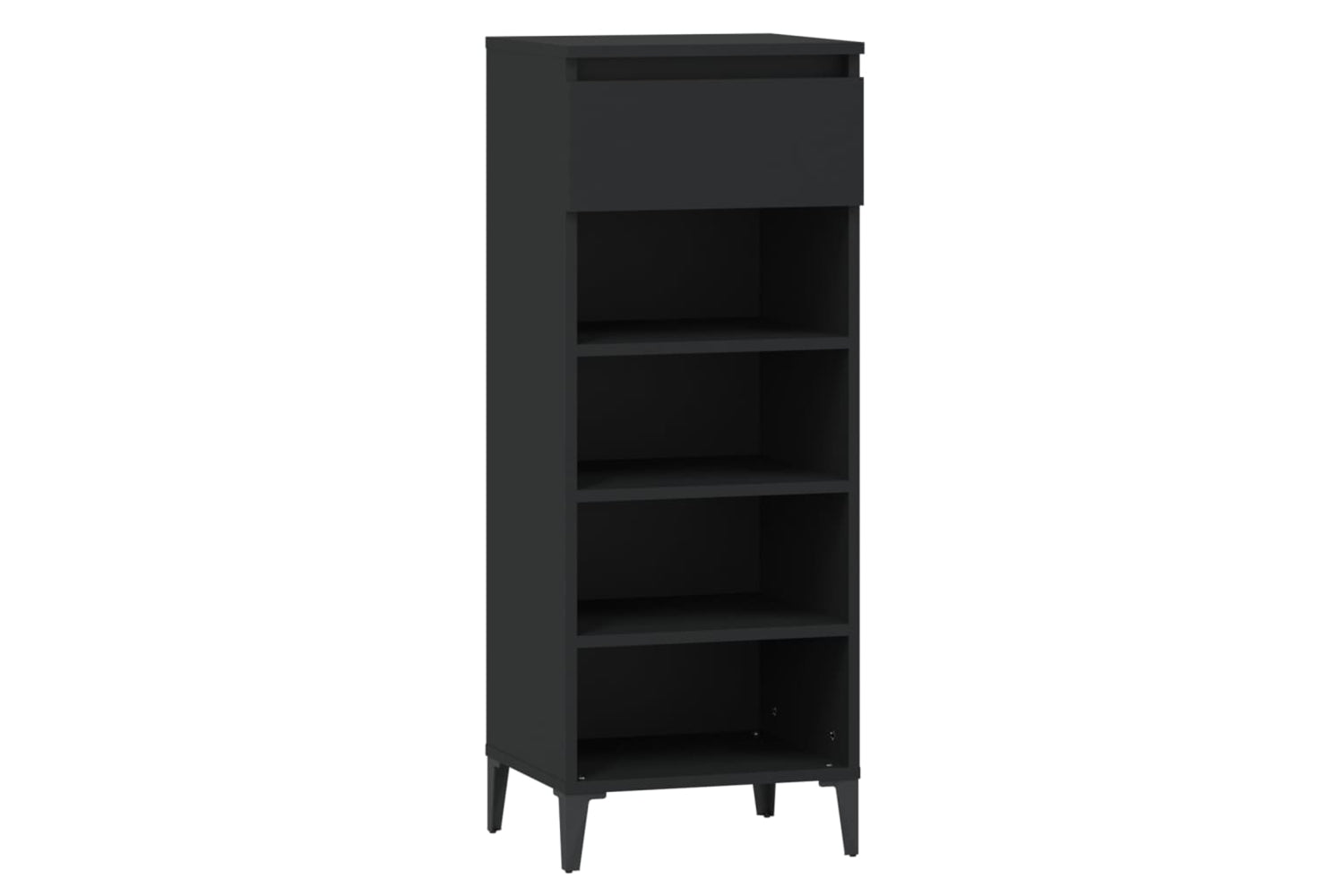 vidaXL 819781 Shoe Rack Black 40x36x105cm Engineered Wood