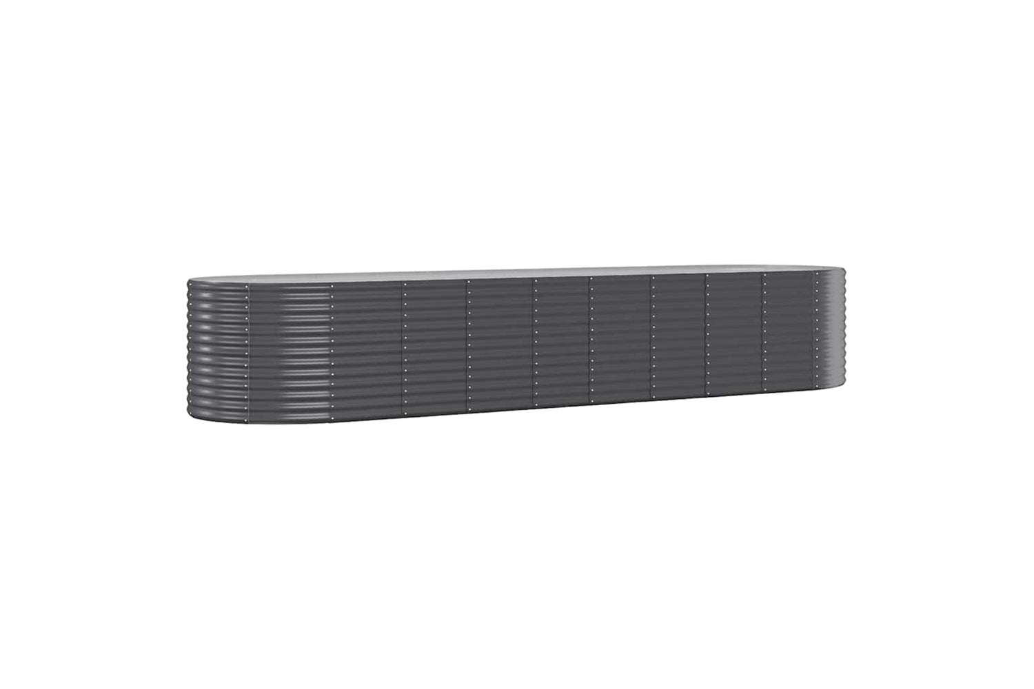 Vidaxl Garden Raised Bed Powder-coated Steel 396x100x68 Cm Anthracite