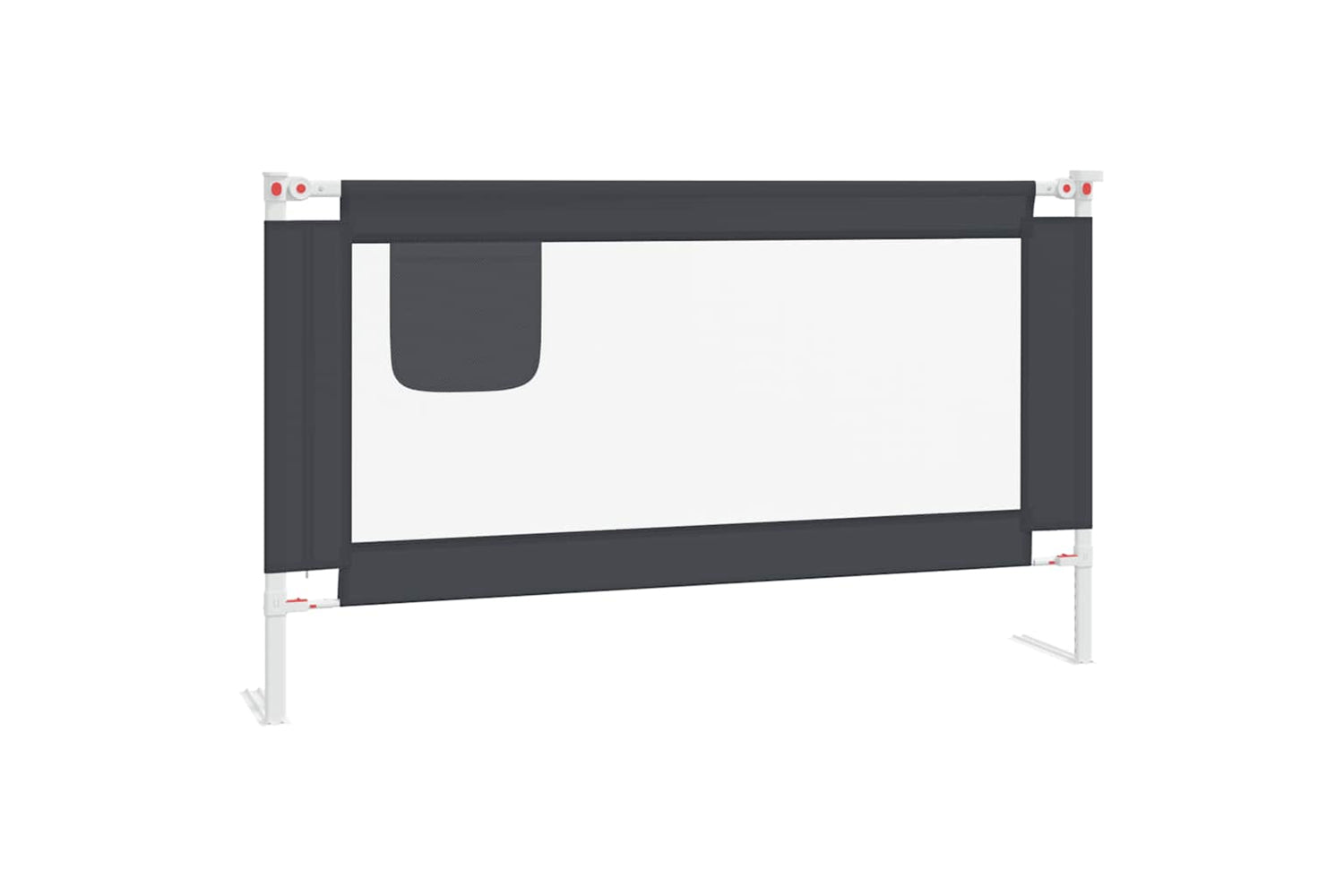 Vidaxl Toddler Safety Bed Rail Dark Grey 140x25 Cm Fabric