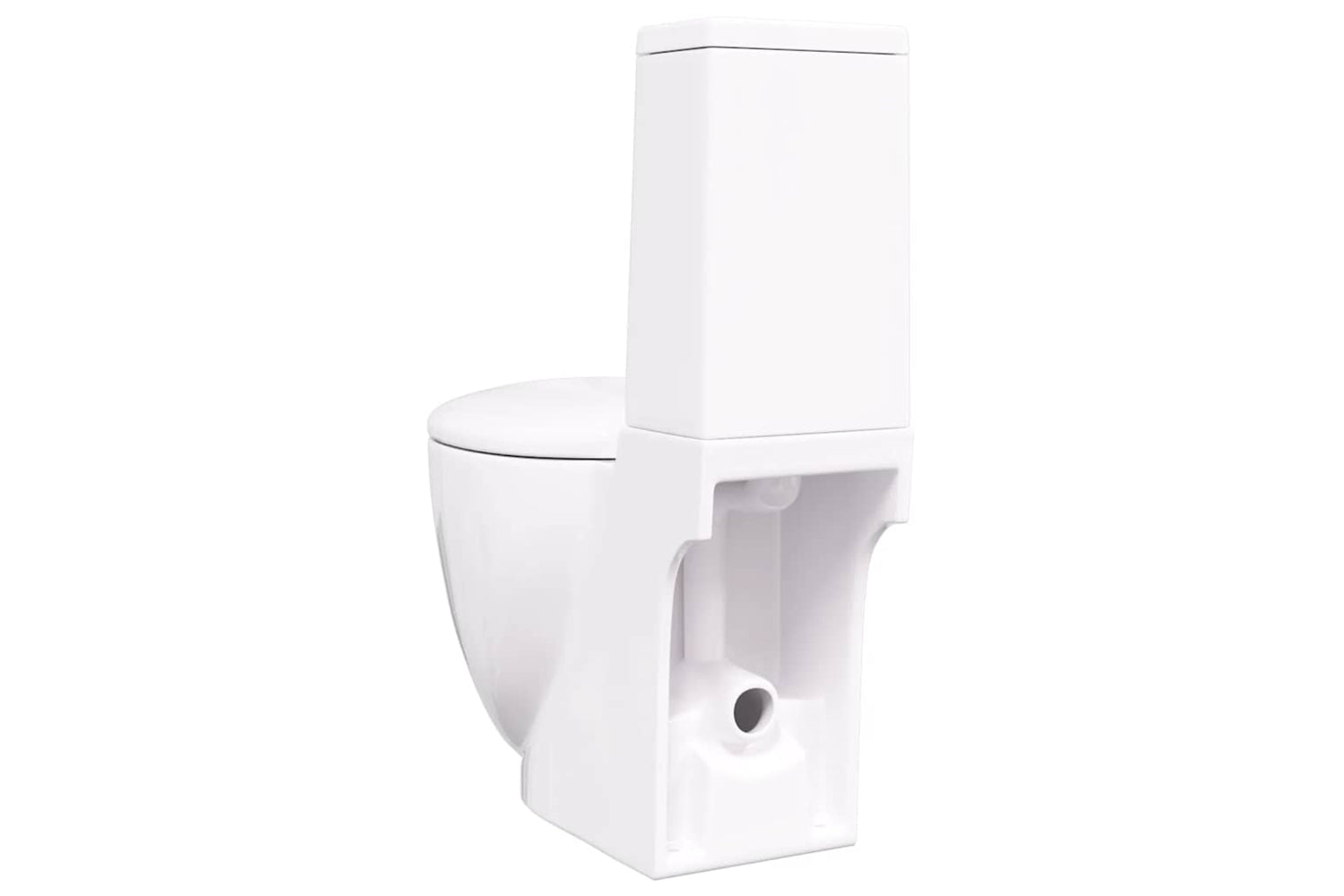 Vidaxl 240376 Ceramic Toilet Back Water Flow White-5