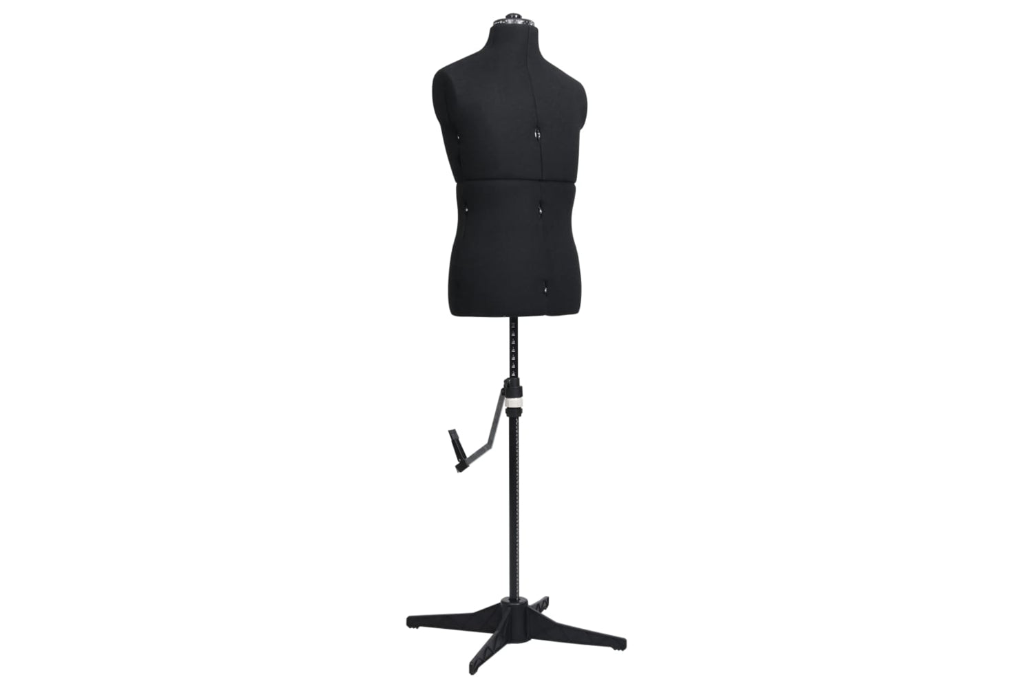 Vidaxl 288494 Adjustable Dress Form Male Black Size 37-45