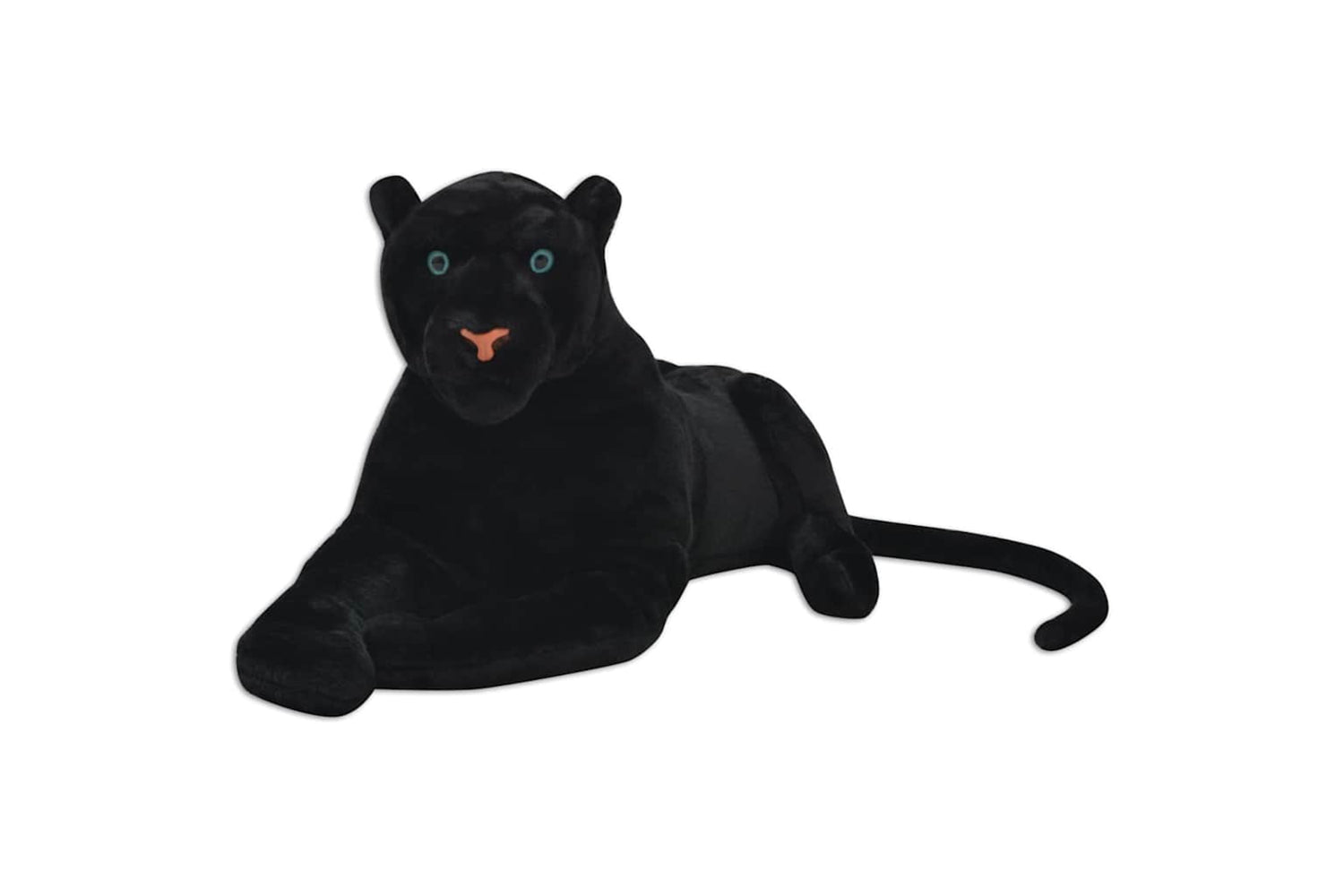 vidaXL 80166 Panther Toy Plush Black Xxl