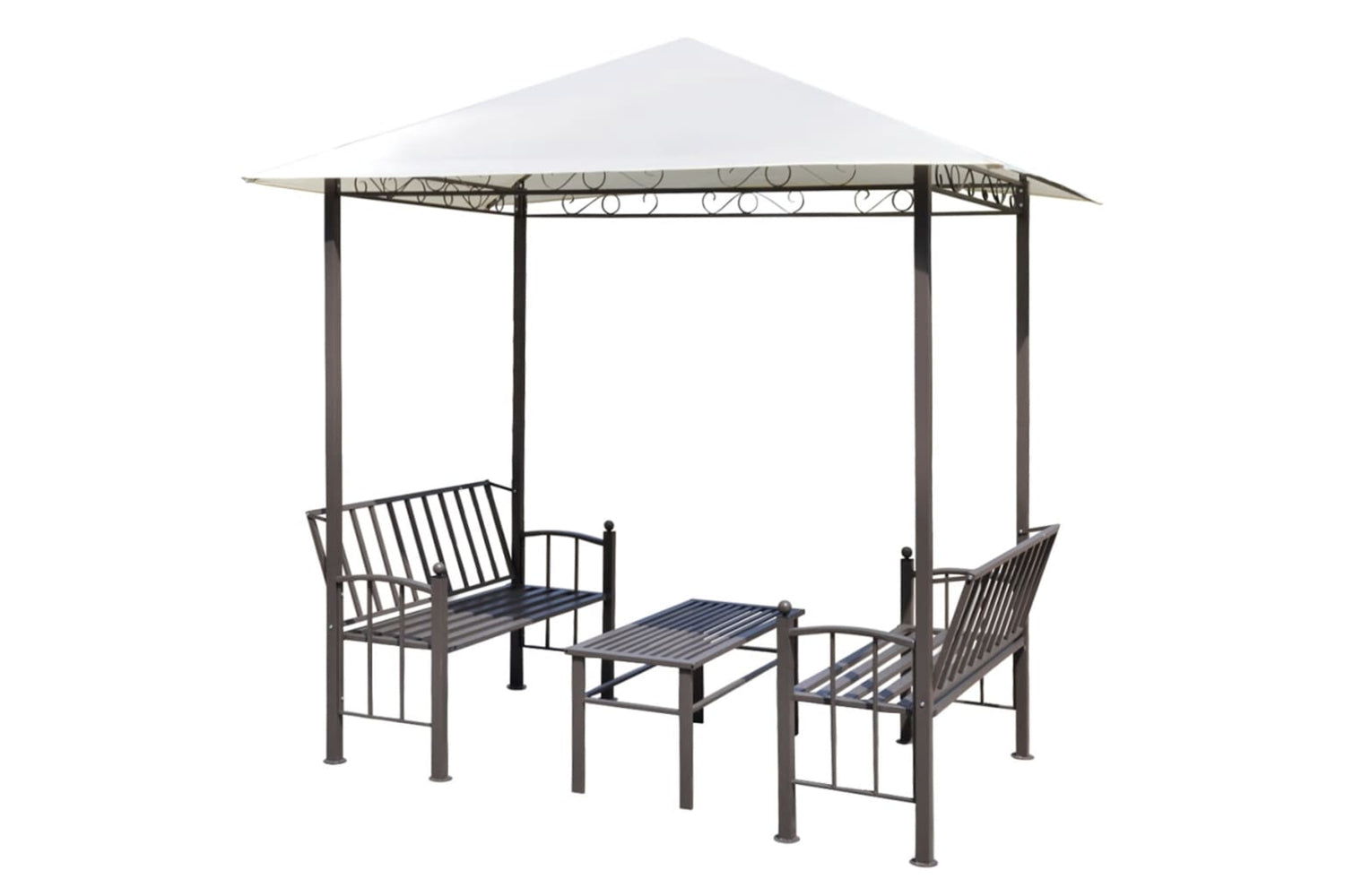 Vidaxl 43218 Garden Pavilion With Table And Benches 2.5x1.5x2.4 M