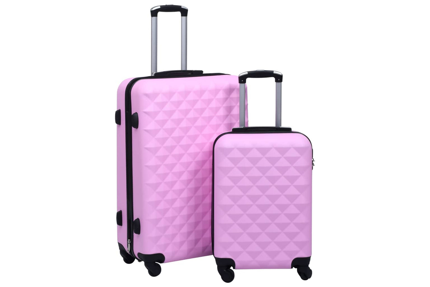 Vidaxl 92429 Hardcase Trolley Set 2 Pcs Pink Abs-2
